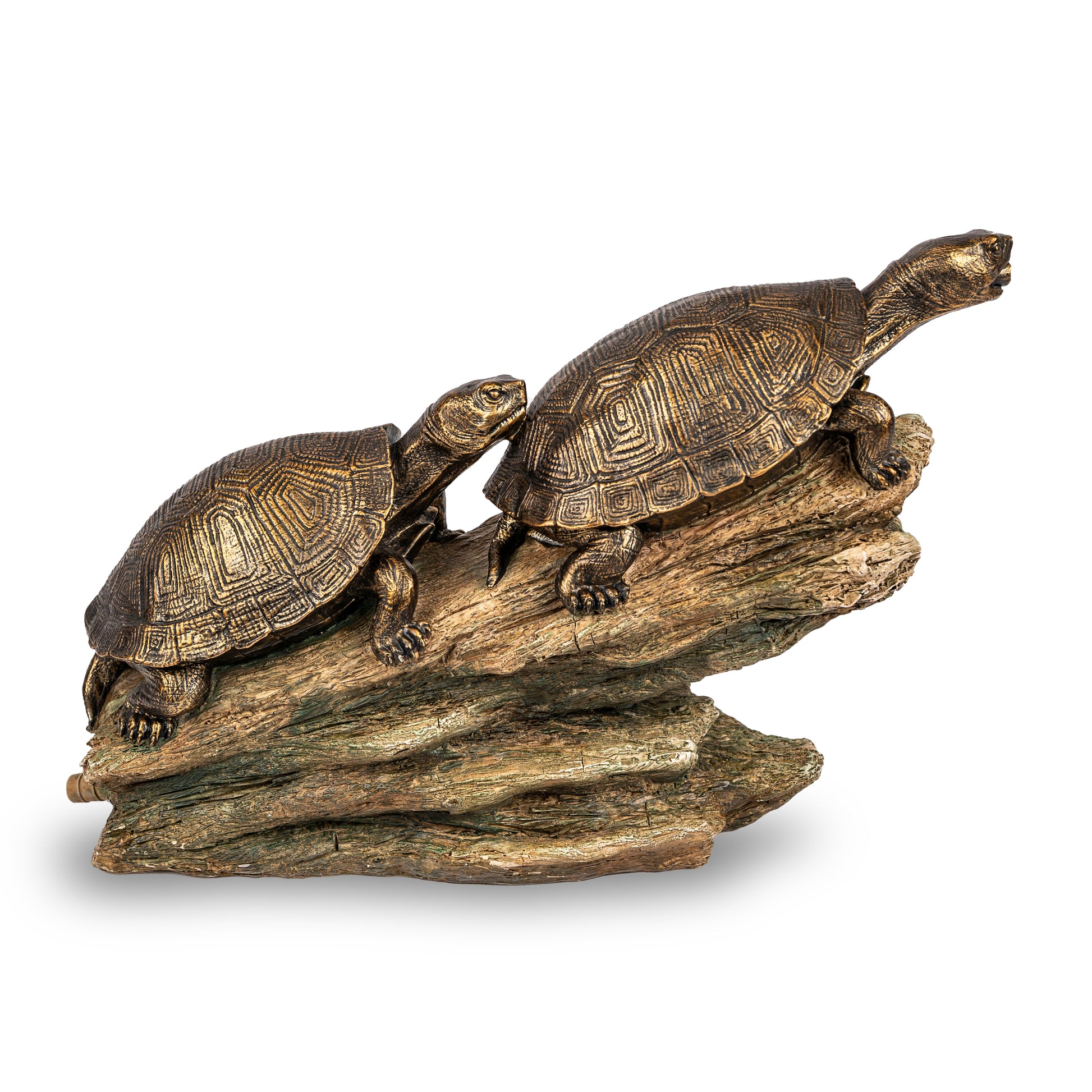 Aquascape DOUBLE TURTLE ON LOG SPITTER