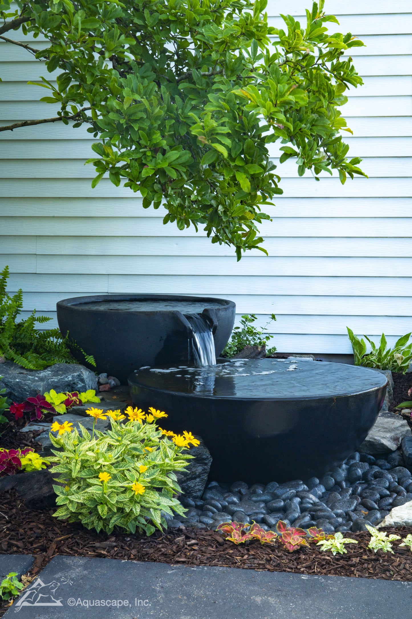 Aquascape SPILLWAY BOWL AND BASIN FOUNTAIN KIT - IRON ORE - 32"/40" DIA (81/102 CM)