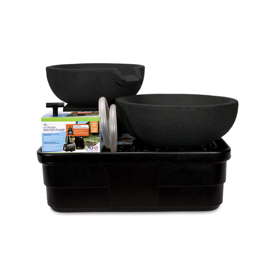 Aquascape SPILLWAY BOWL AND BASIN FOUNTAIN KIT - IRON ORE - 19"/21" DIA (49/52 CM)