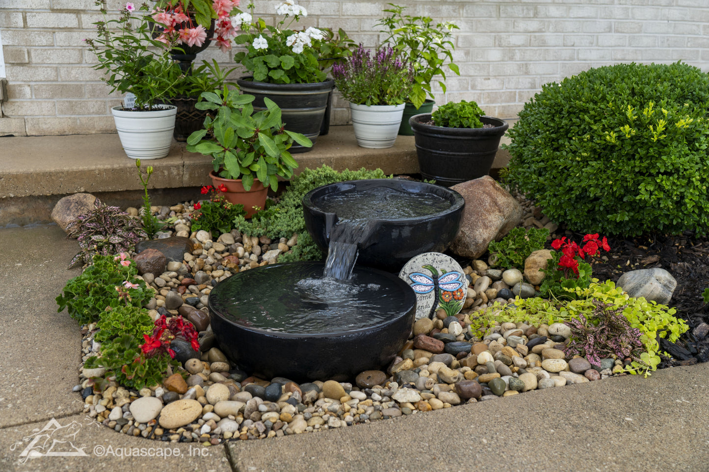Aquascape SPILLWAY BOWL AND BASIN FOUNTAIN KIT - IRON ORE - 19"/21" DIA (49/52 CM)