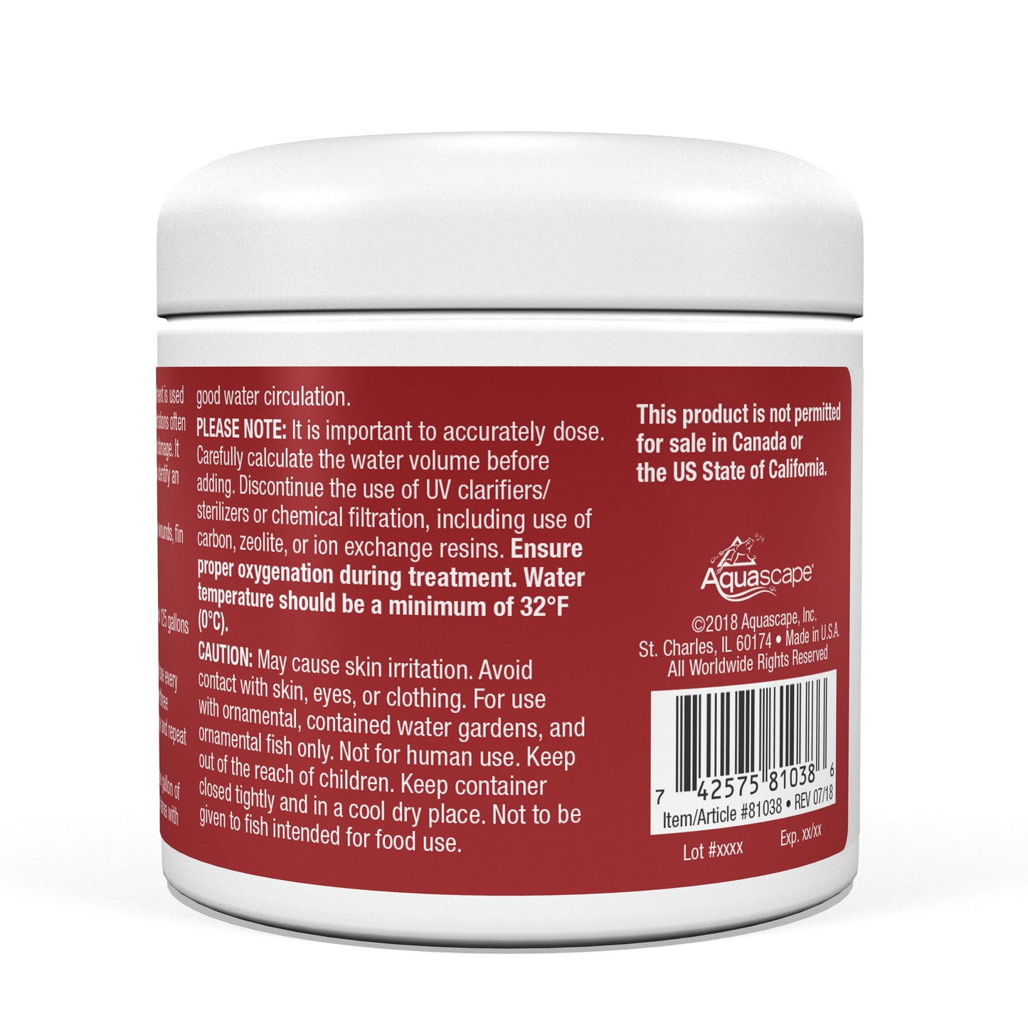 Aquascape ULCER & BACTERIAL TREATMENT - 8.8 OZ / 250 G