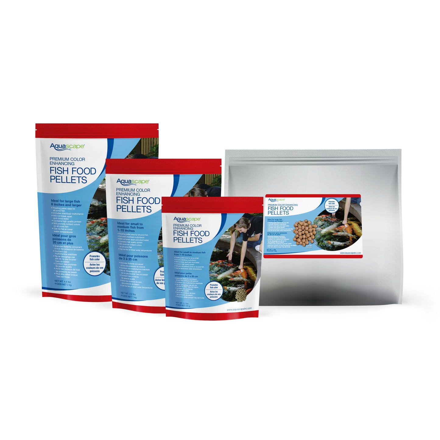 Aquascape PREMIUM COLOR ENHANCING FISH FOOD-LARGE PELLETS - 11 LB / 5 KG