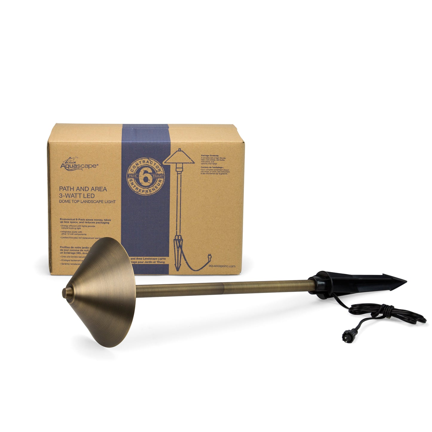 Aquascape DOME TOP PATH AND AREA LANDSCAPE LIGHT - 6-PACK