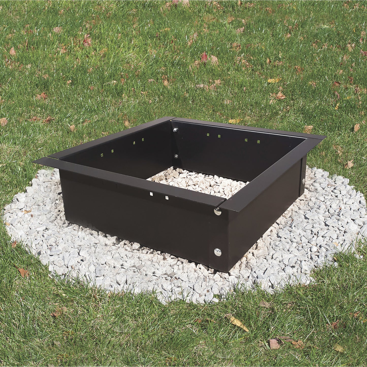 High Format Steel Square Fire Pit Liner - Ea