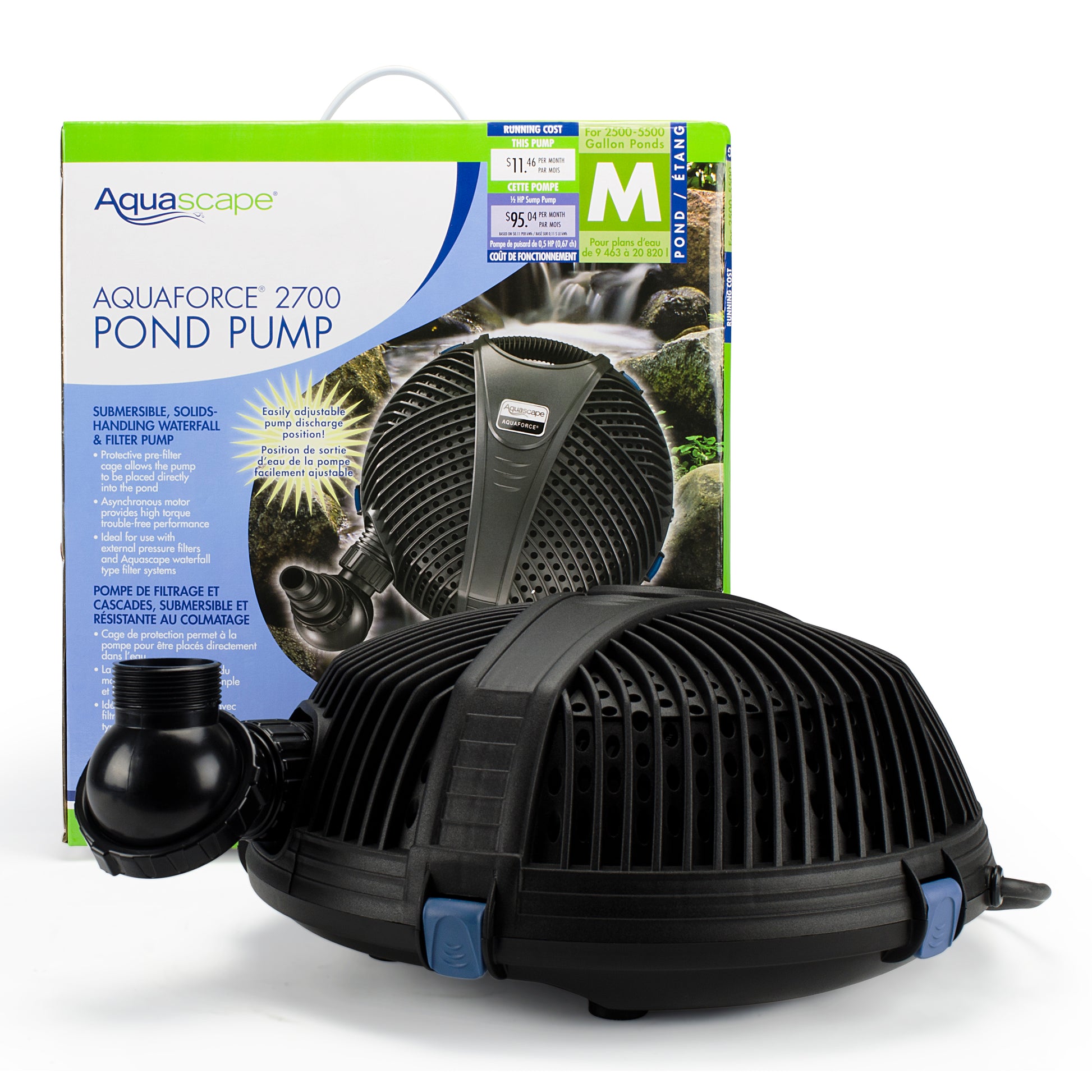 Aquascape AQUAFORCE 2700 SOLIDS-HANDLING POND PUMP
