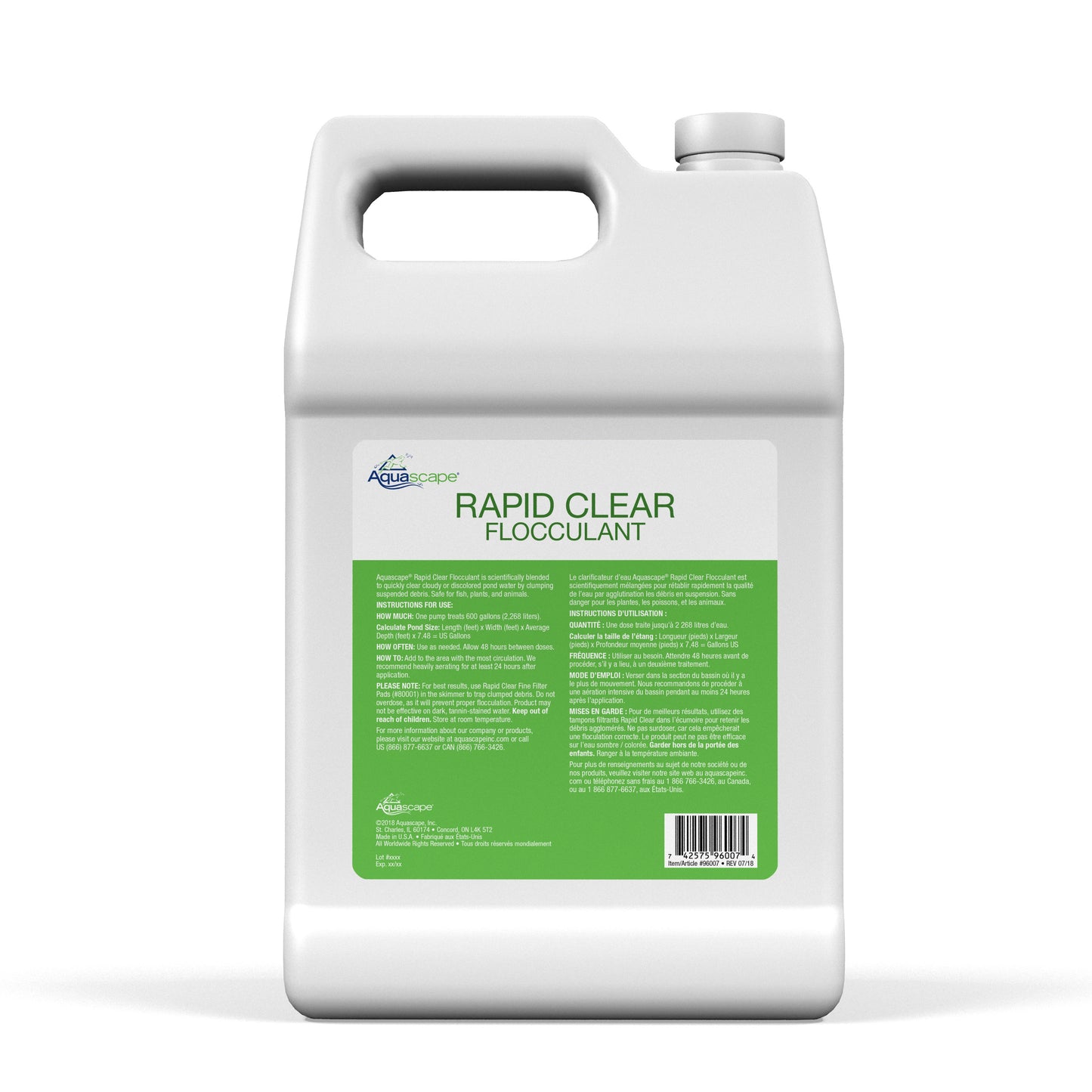Aquascape RAPID CLEAR FLOCCULANT - 1 GAL / 3.78 L