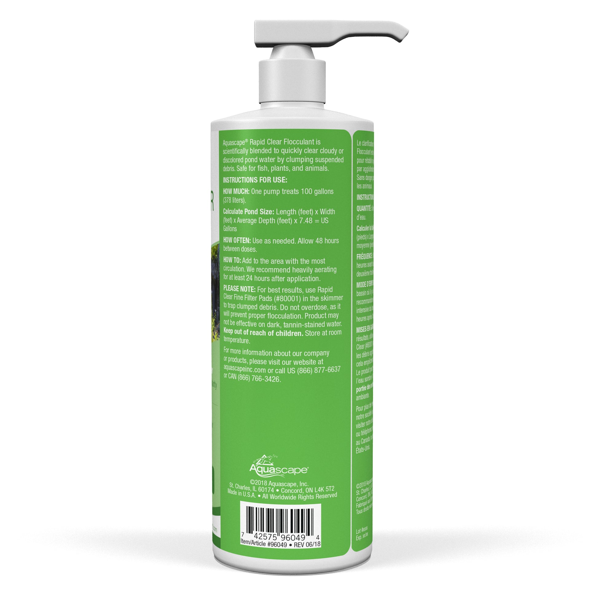 Aquascape RAPID CLEAR FLOCCULANT - 16 OZ / 473 ML