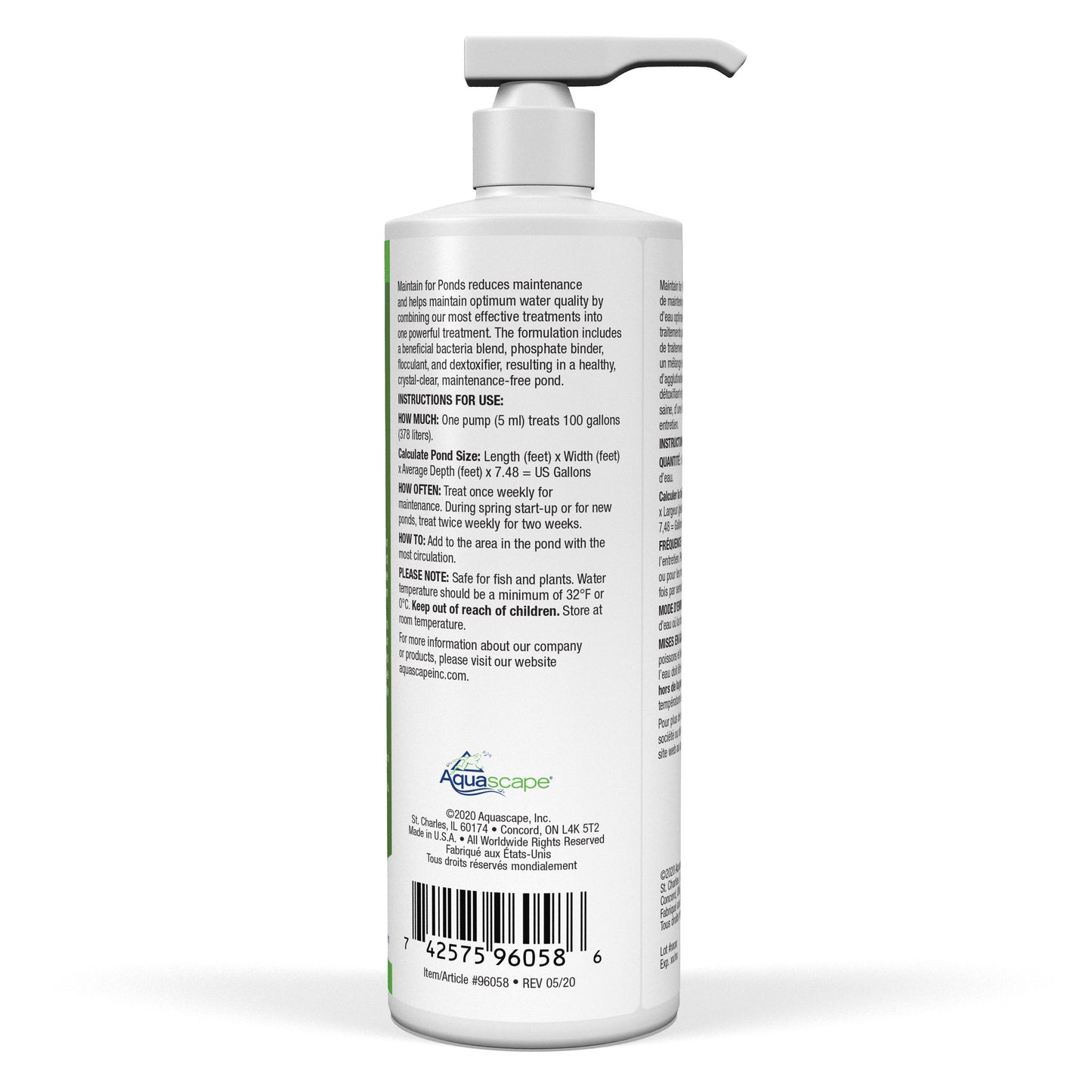 Aquascape MAINTAIN FOR PONDS - 16 OZ / 473 ML