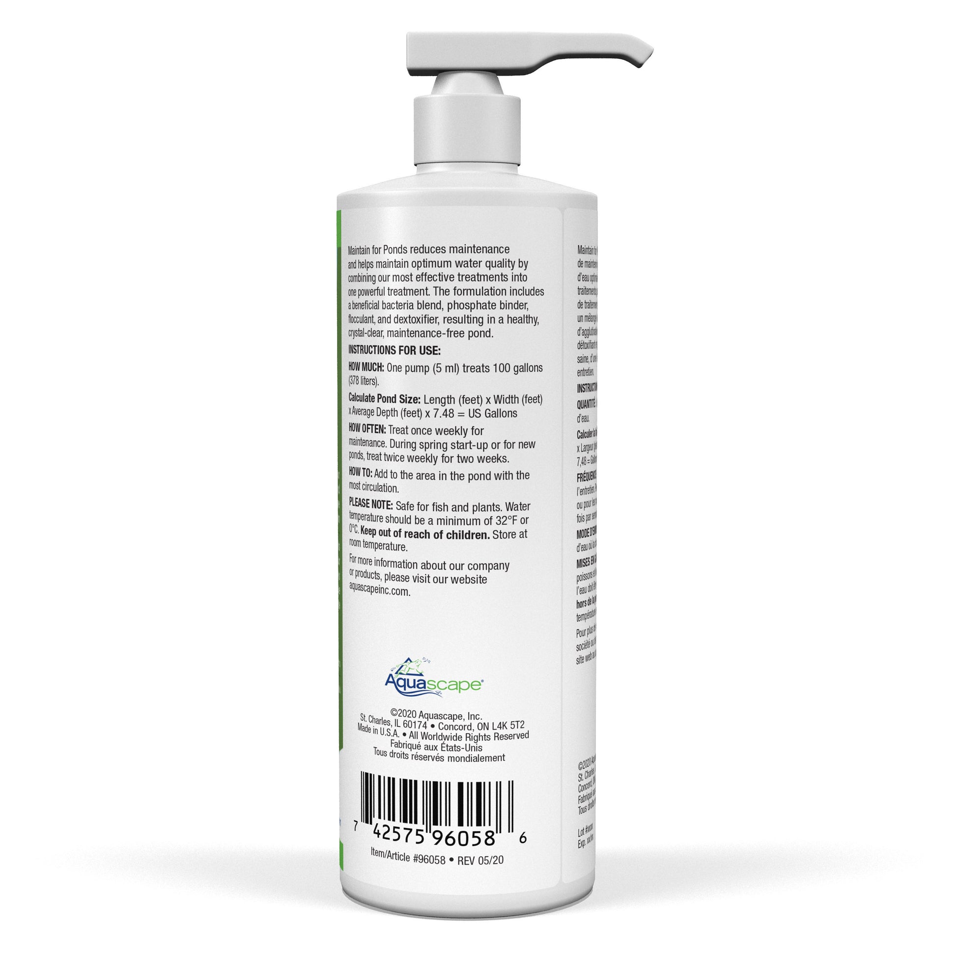 Aquascape MAINTAIN FOR PONDS - 16 OZ / 473 ML