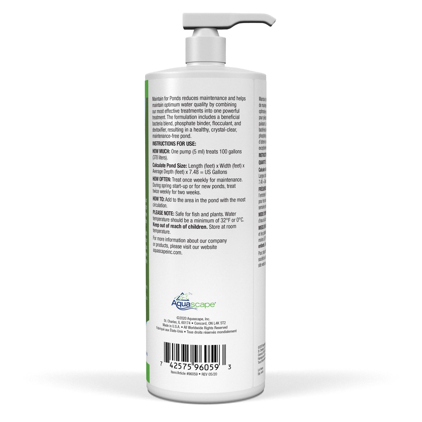 Aquascape MAINTAIN FOR PONDS - 32 OZ / 946 ML