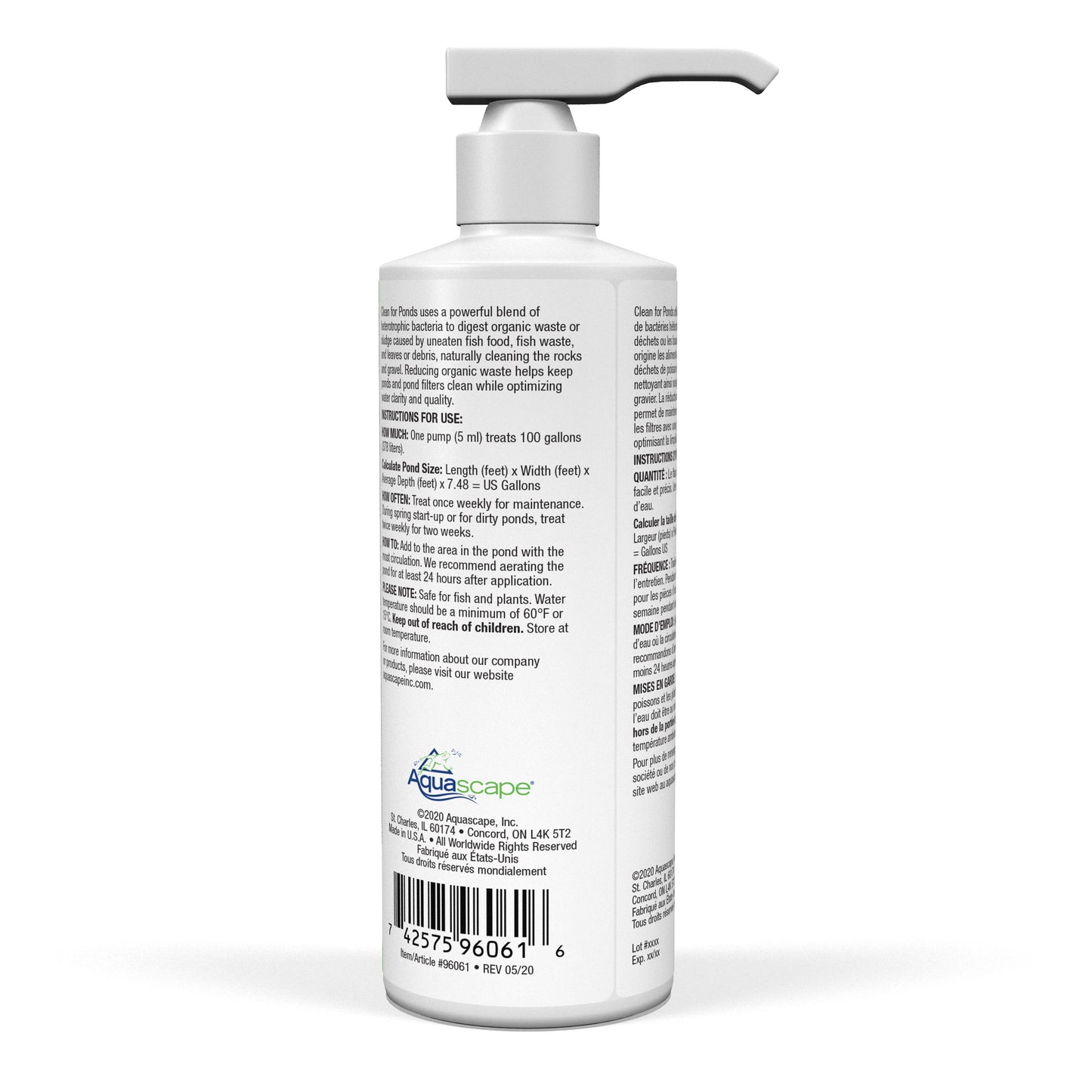 Aquascape CLEAN FOR PONDS - 8 OZ / 236 ML