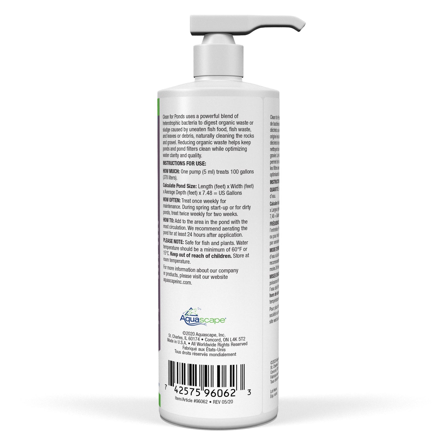 Aquascape CLEAN FOR PONDS - 16 OZ /473 ML