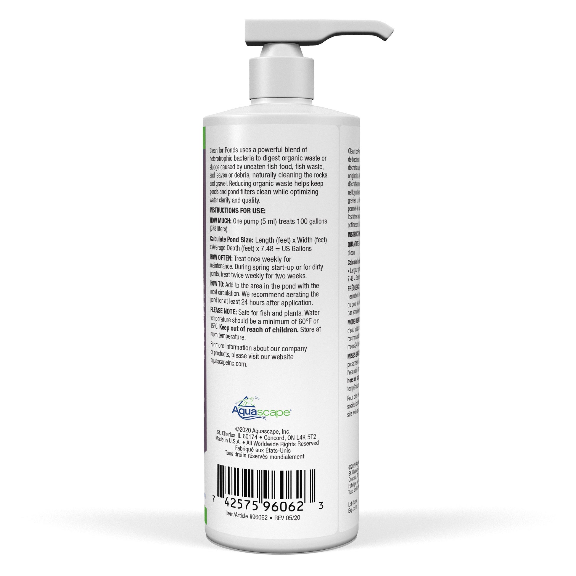 Aquascape CLEAN FOR PONDS - 16 OZ /473 ML