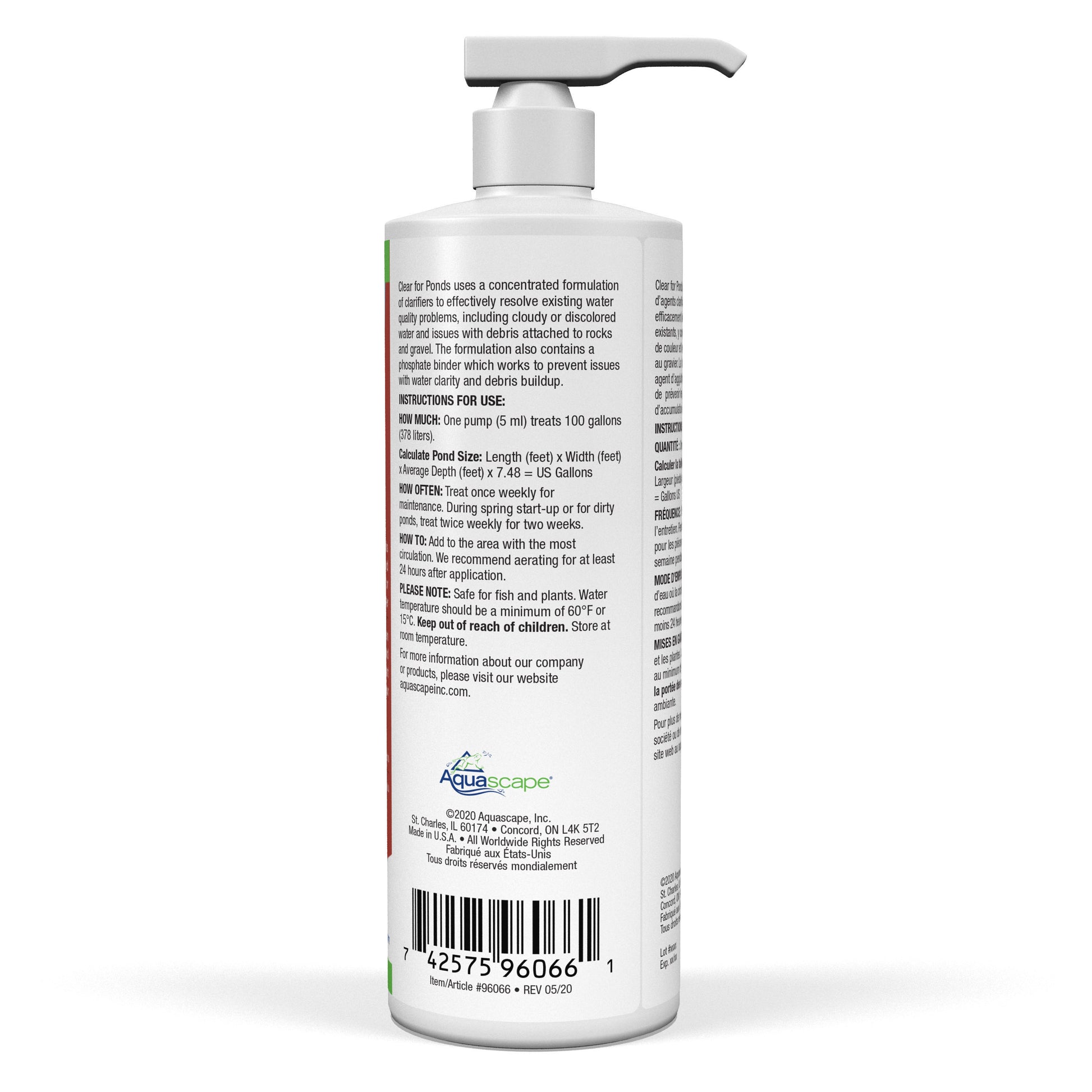 Aquascape CLEAR FOR PONDS - 16 OZ / 473 ML