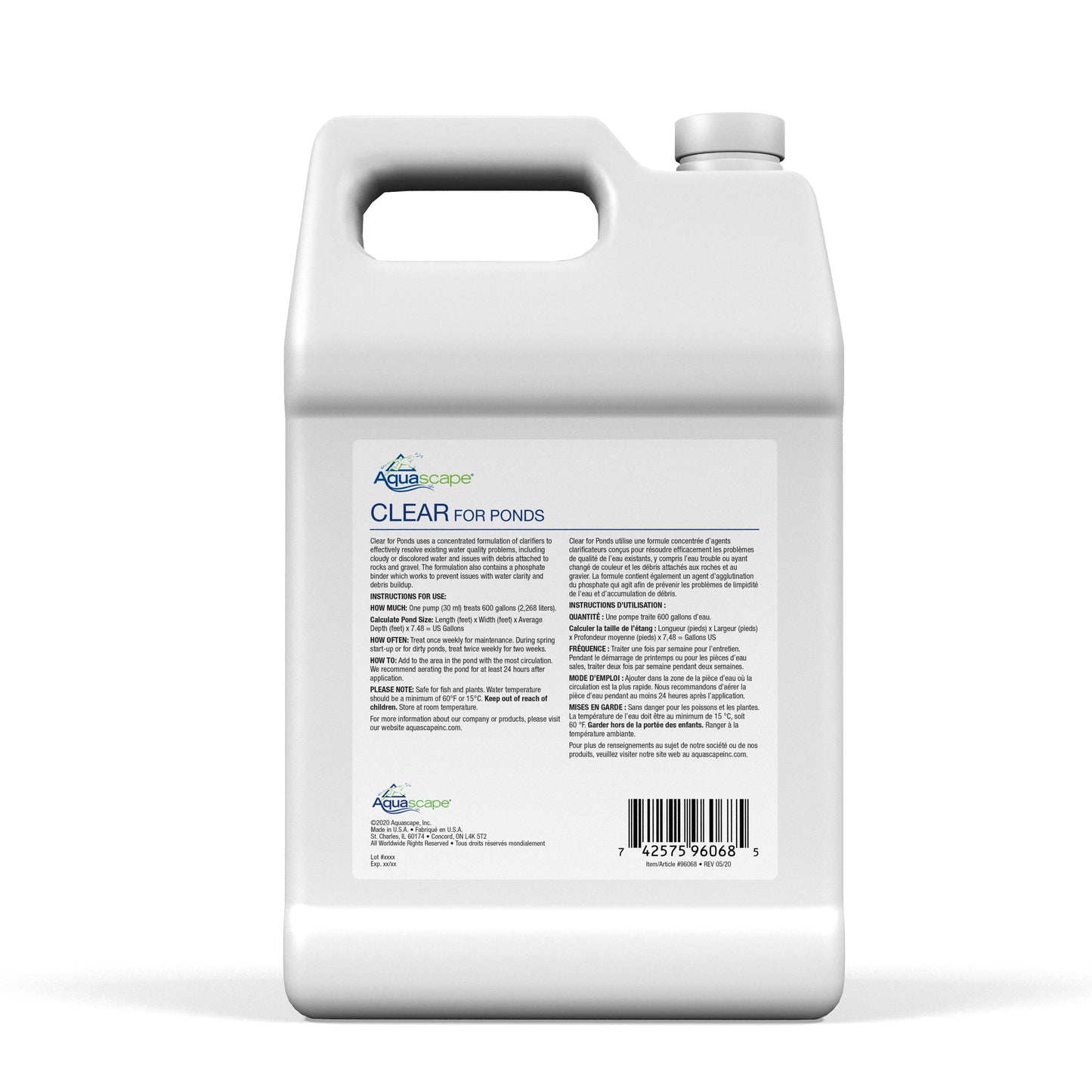 Aquascape CLEAR FOR PONDS - 1 GAL / 3.78 L