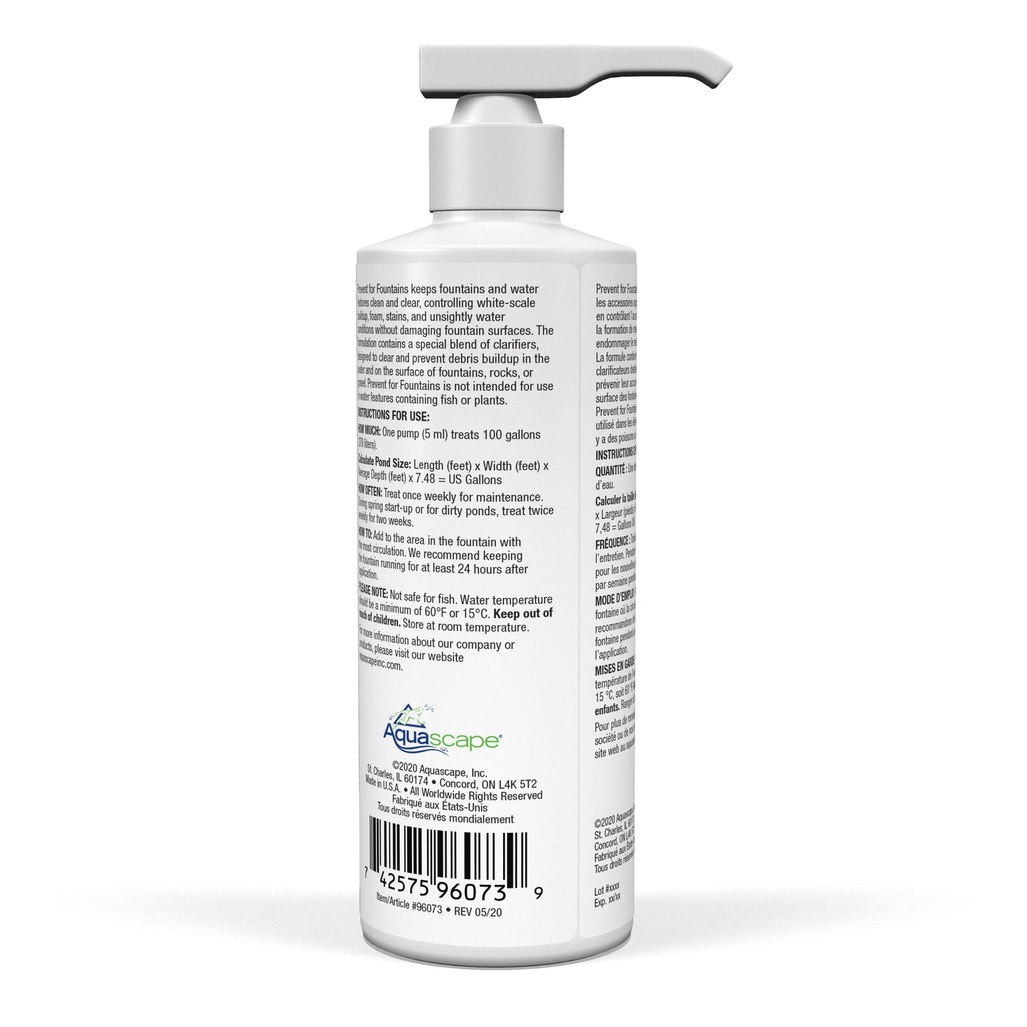 Aquascape PREVENT FOR FOUNTAINS AND WATERFALLS - 8 OZ / 236 ML