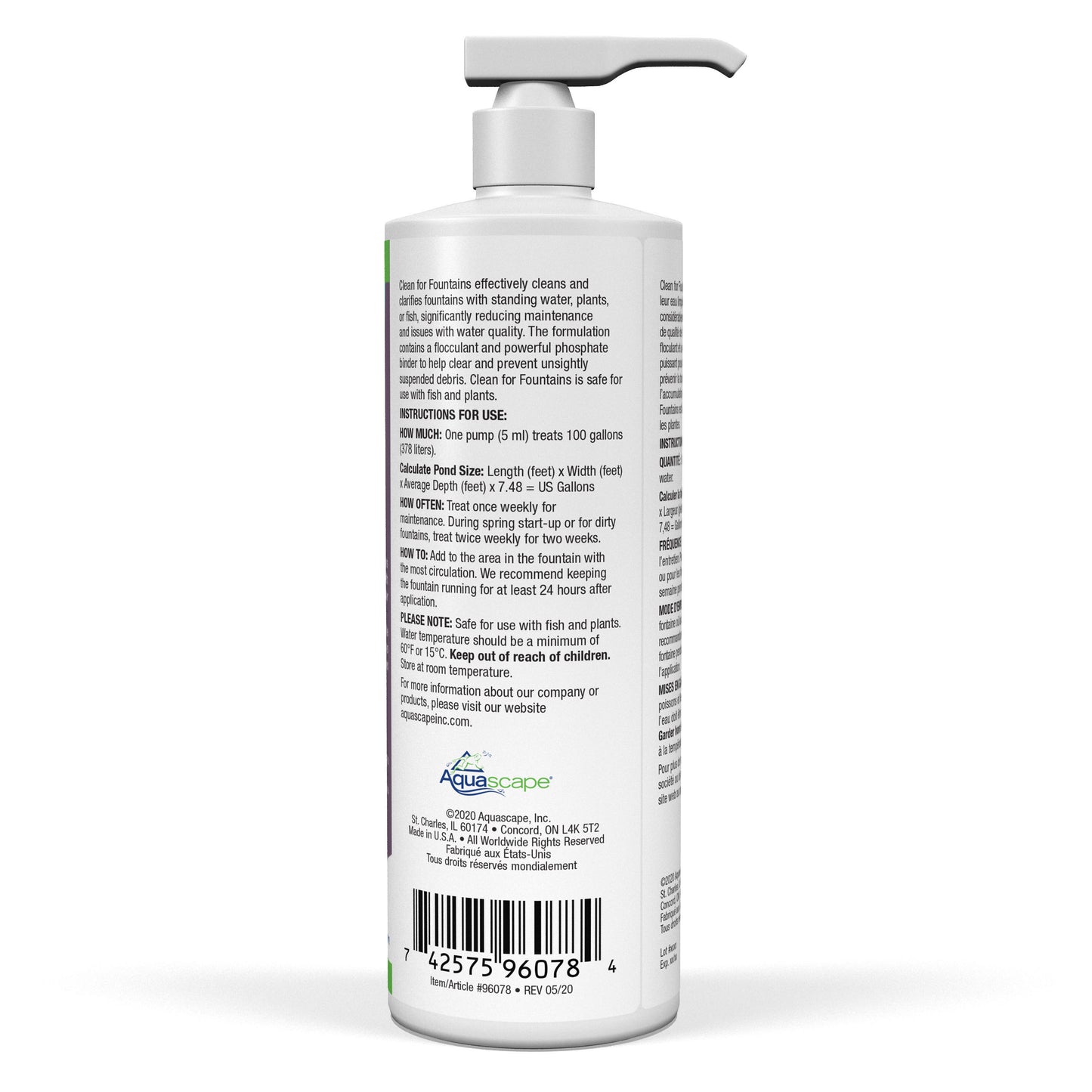 Aquascape CLEAN FOR FOUNTAINS AND WATERFALLS 16 OZ / 473 ML