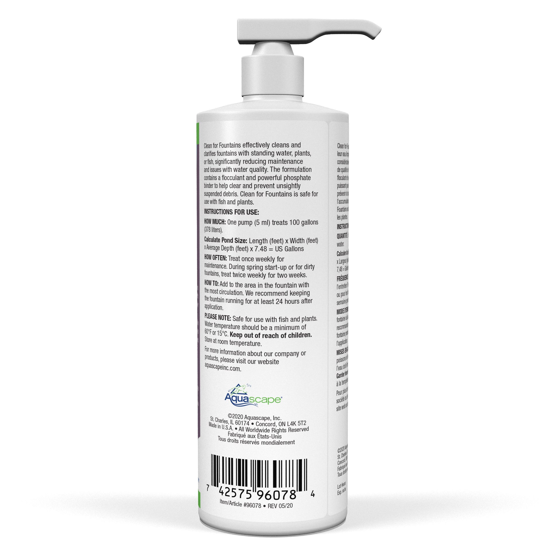 Aquascape CLEAN FOR FOUNTAINS AND WATERFALLS 16 OZ / 473 ML