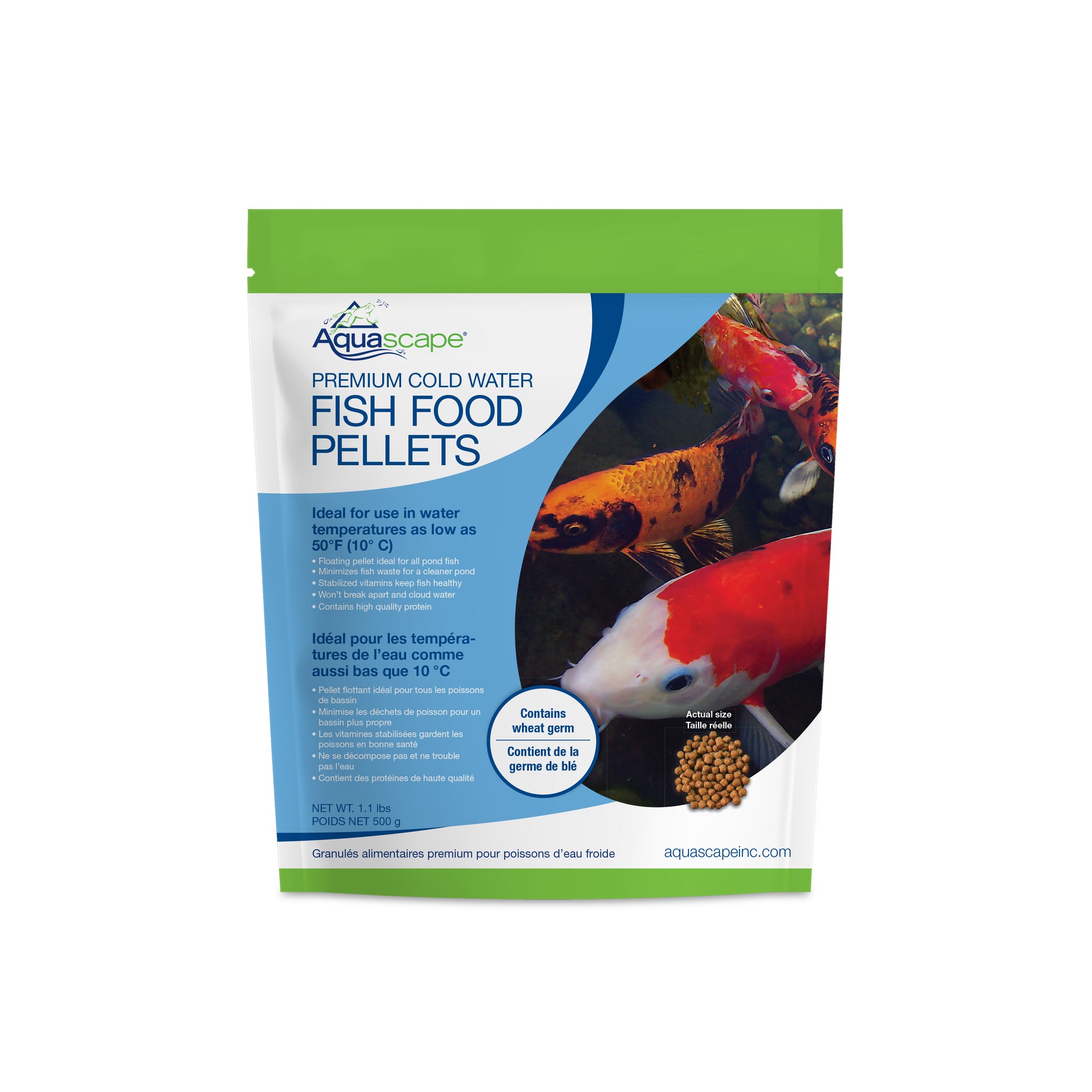 Aquascape PREMIUM COLD WATER FISH FOOD-SMALL PELLETS - 1.1 LB / 500 G