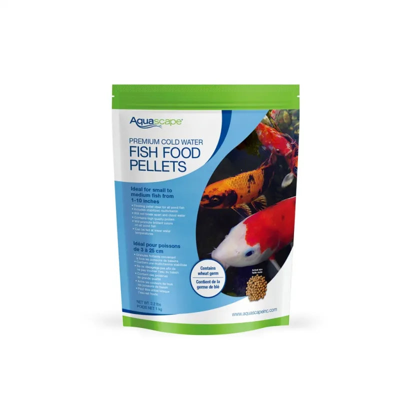 Aquascape PREMIUM COLD WATER FISH FOOD-SMALL PELLETS - 2.2 LB / 1 KG