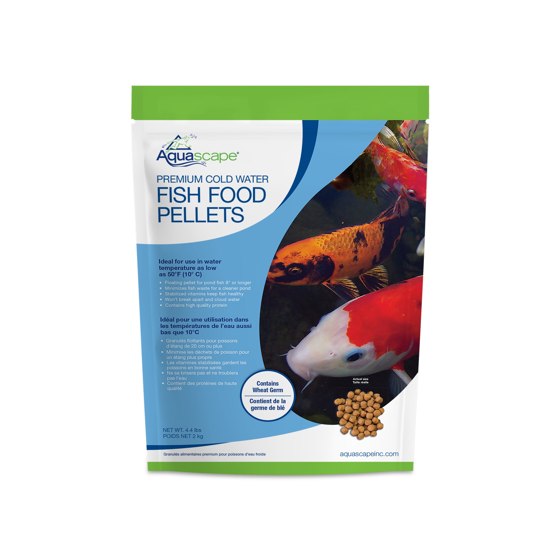 Aquascape PREMIUM COLD WATER FISH FOOD-SMALL PELLETS - 2.2 LB / 1 KG