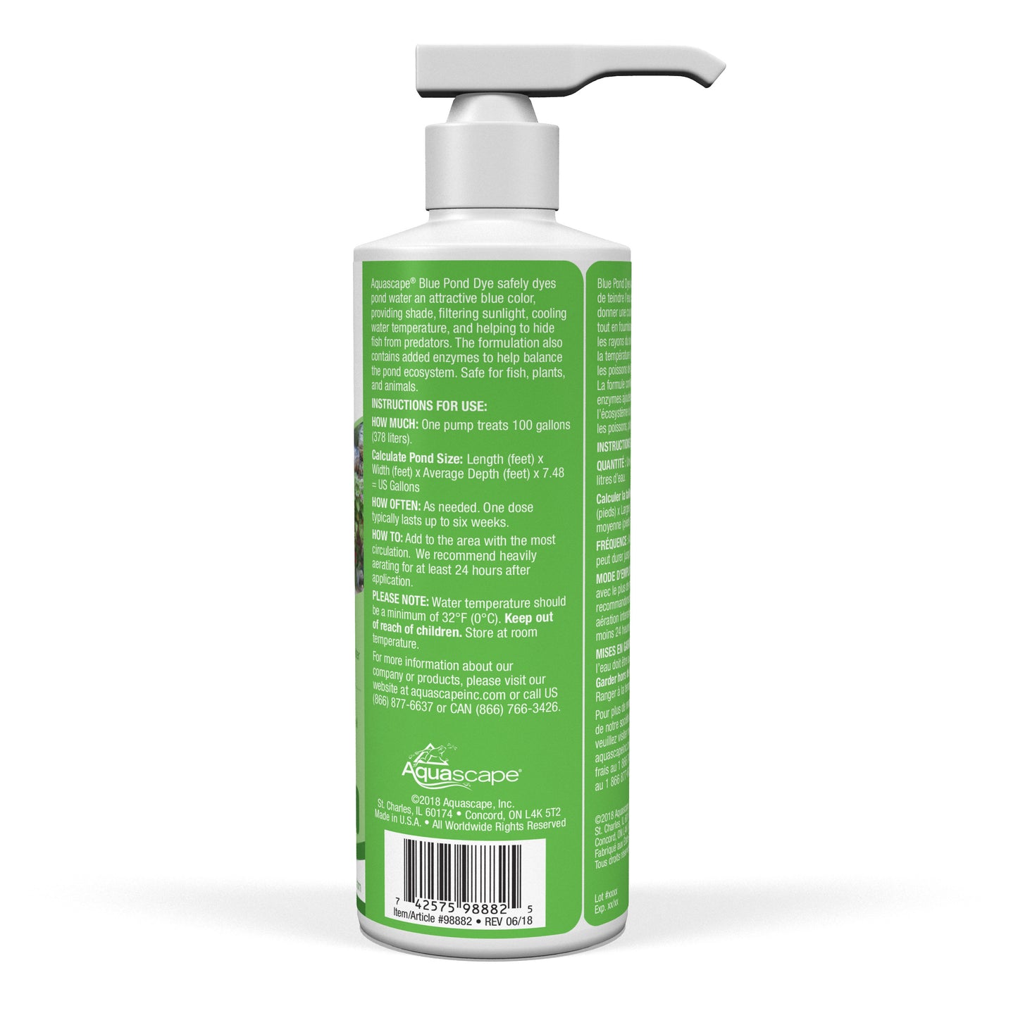 Aquascape BLUE POND DYE - 8 OZ / 236 ML