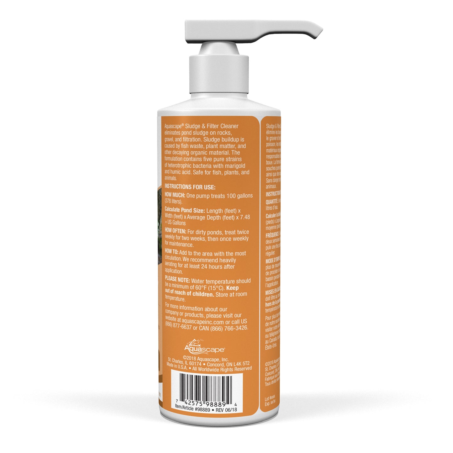 Aquascape SLUDGE & FILTER CLEANER - 8 OZ / 236 ML