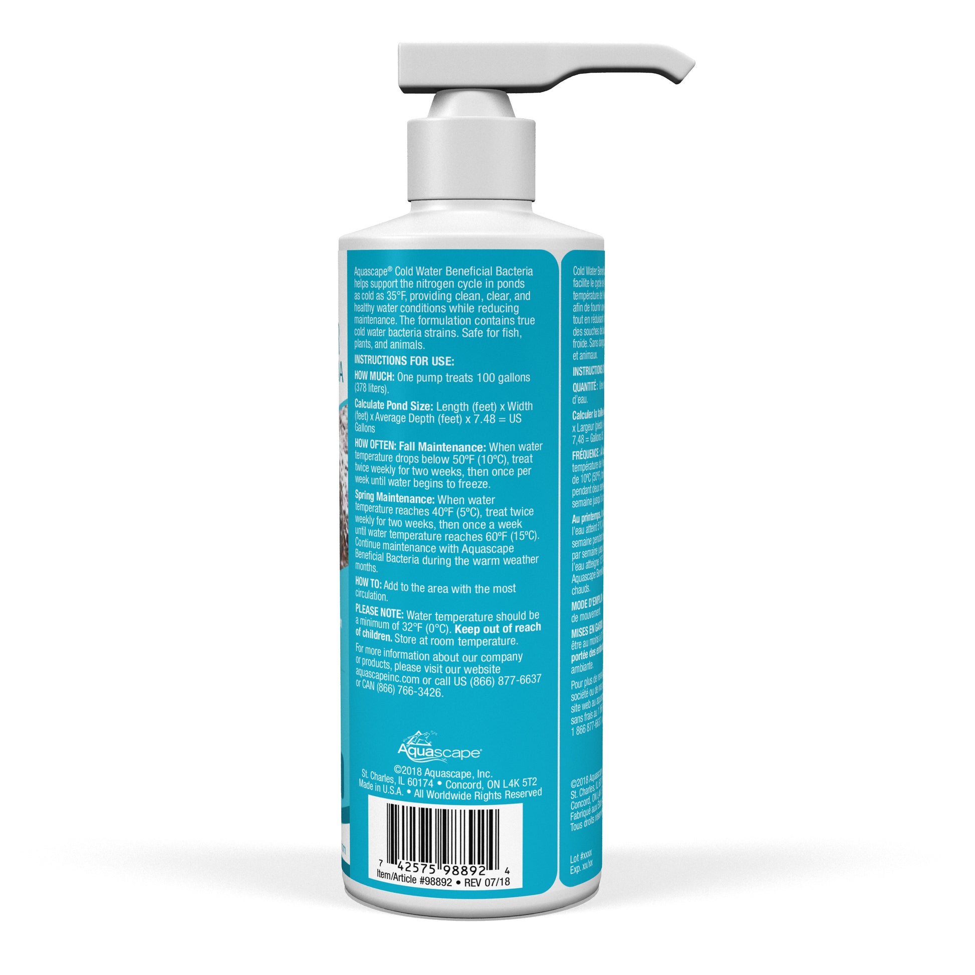 Aquascape COLD WATER BENEFICIAL BACTERIA - 8 OZ / 236 ML
