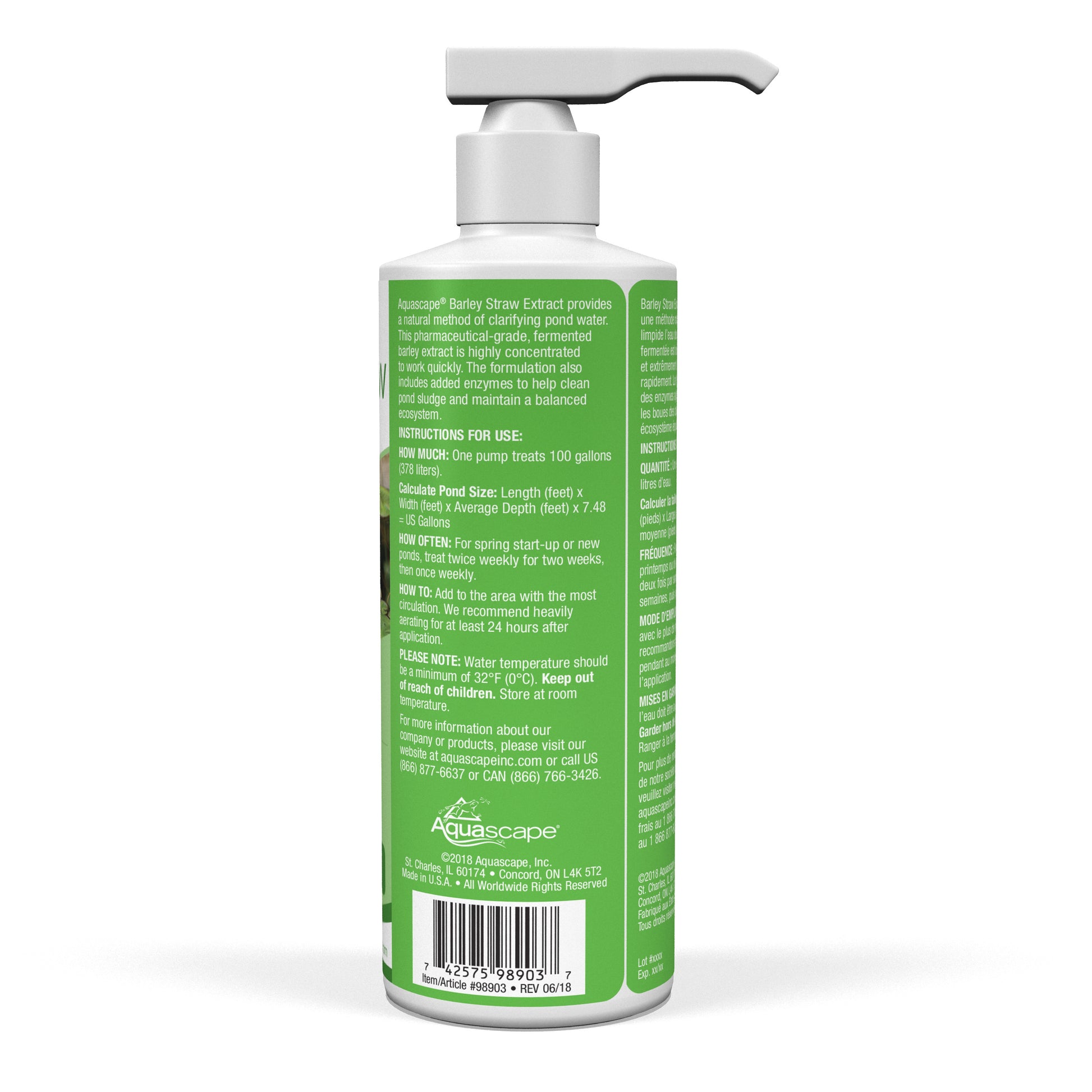 Aquascape BARLEY STRAW EXTRACT - 8 OZ / 236 ML