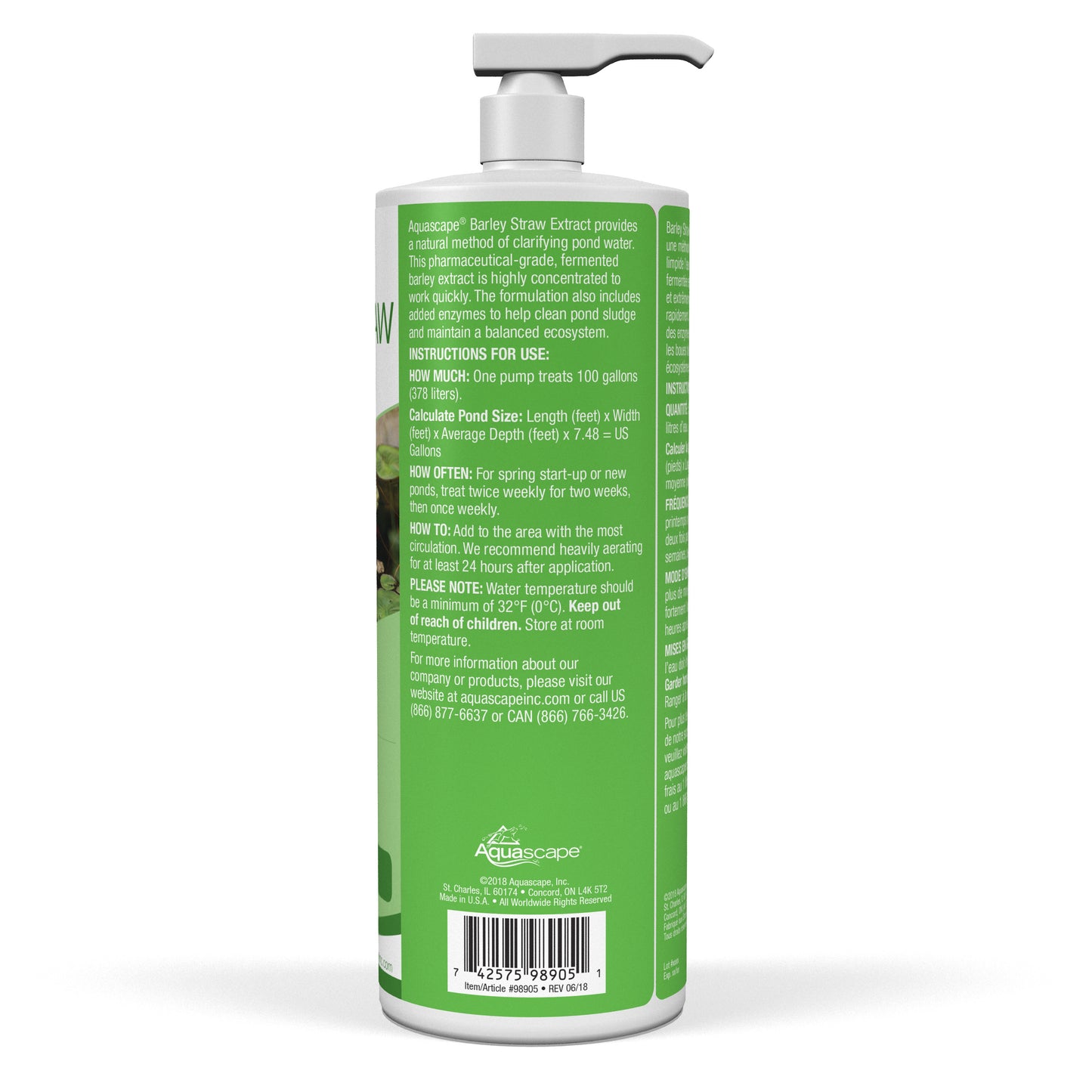 Aquascape BARLEY STRAW EXTRACT - 32 OZ / 946 ML