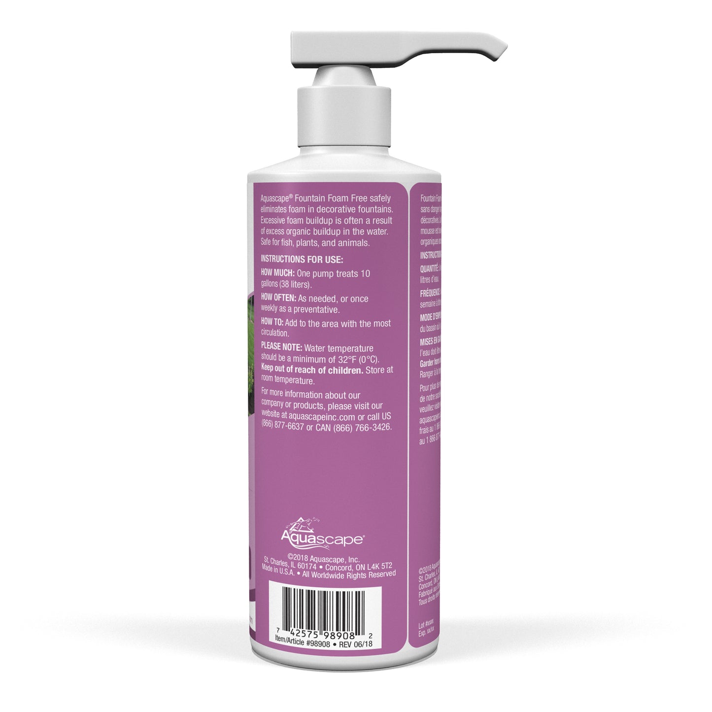 Aquascape FOUNTAIN FOAM FREE - 8 OZ / 236 ML