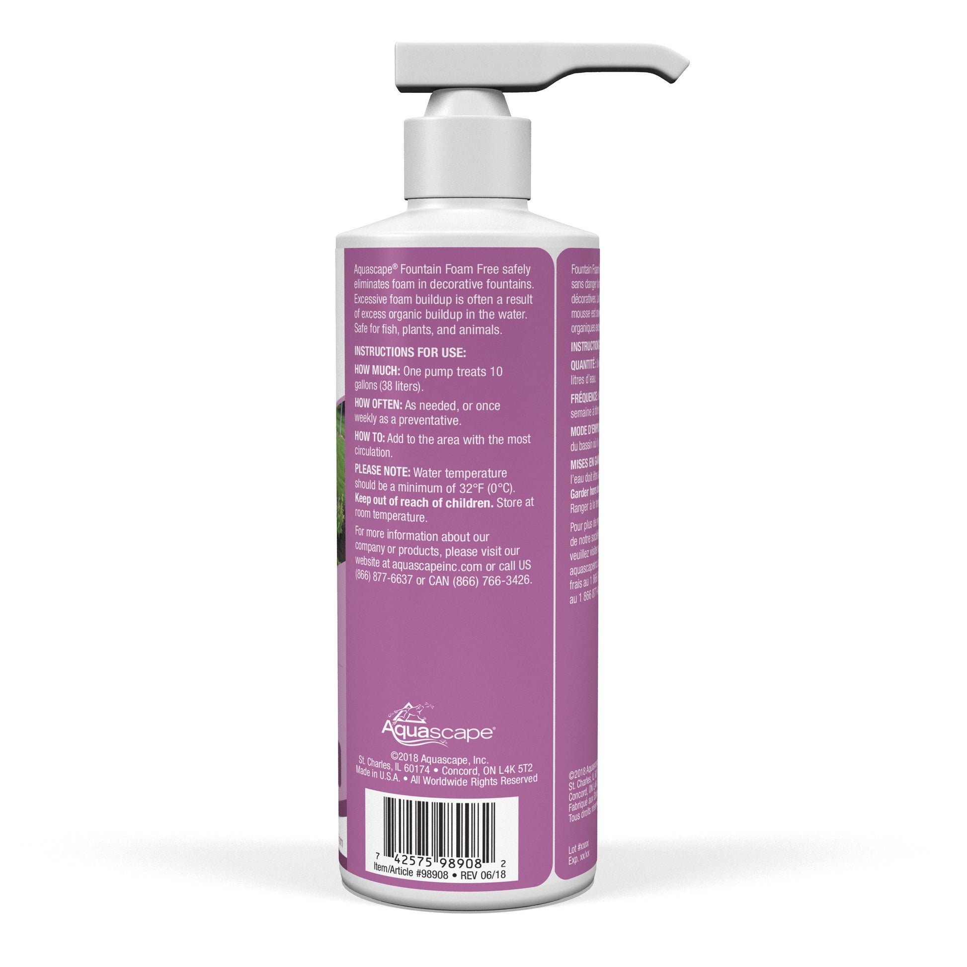 Aquascape FOUNTAIN FOAM FREE - 8 OZ / 236 ML
