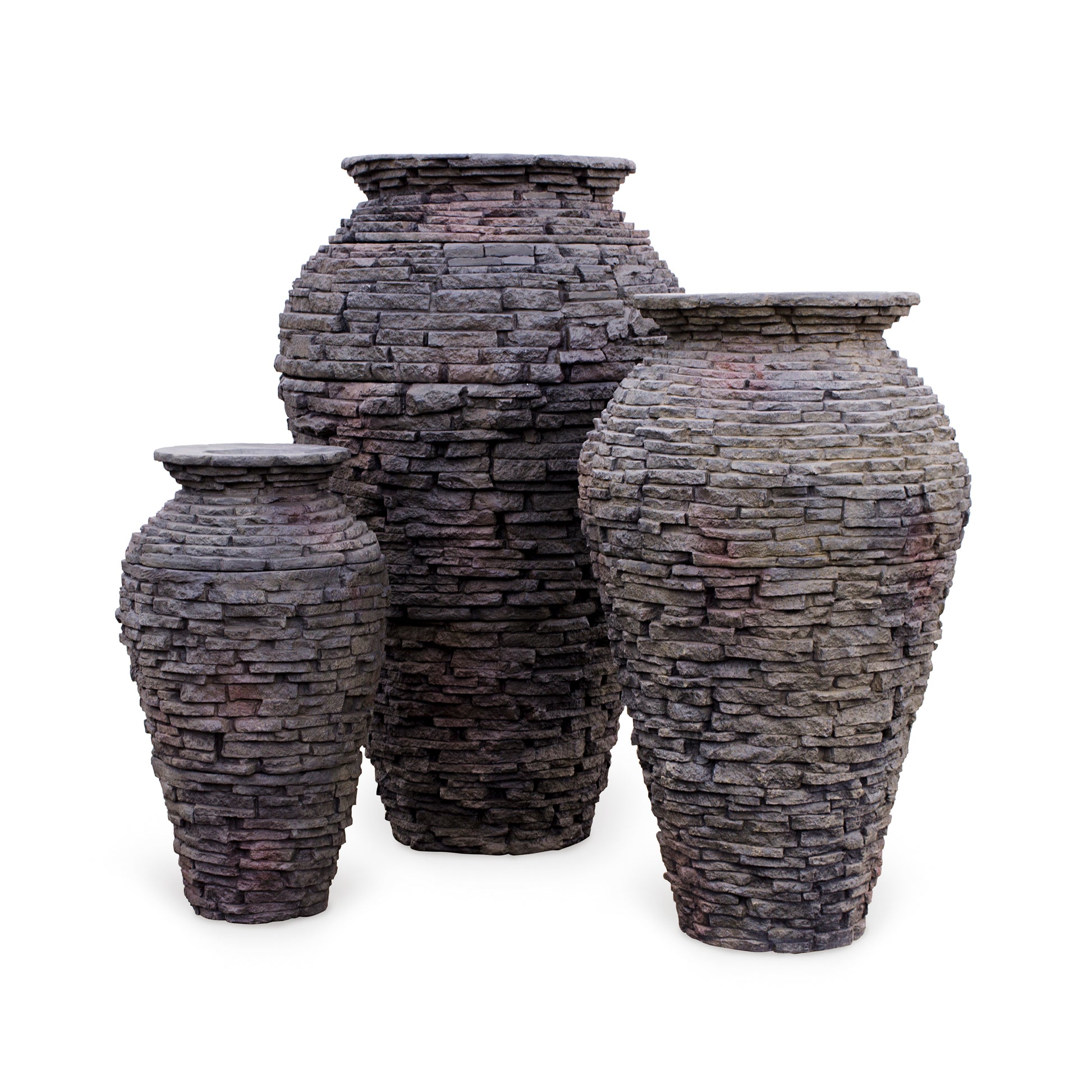 Aquascape STACKED SLATE URN - 33.5" H (85 CM)