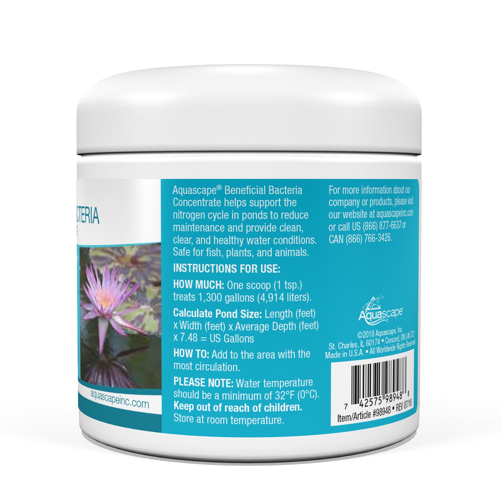 Aquascape BENEFICIAL BACTERIA CONCENTRATE - 8.8 OZ / 250 G
