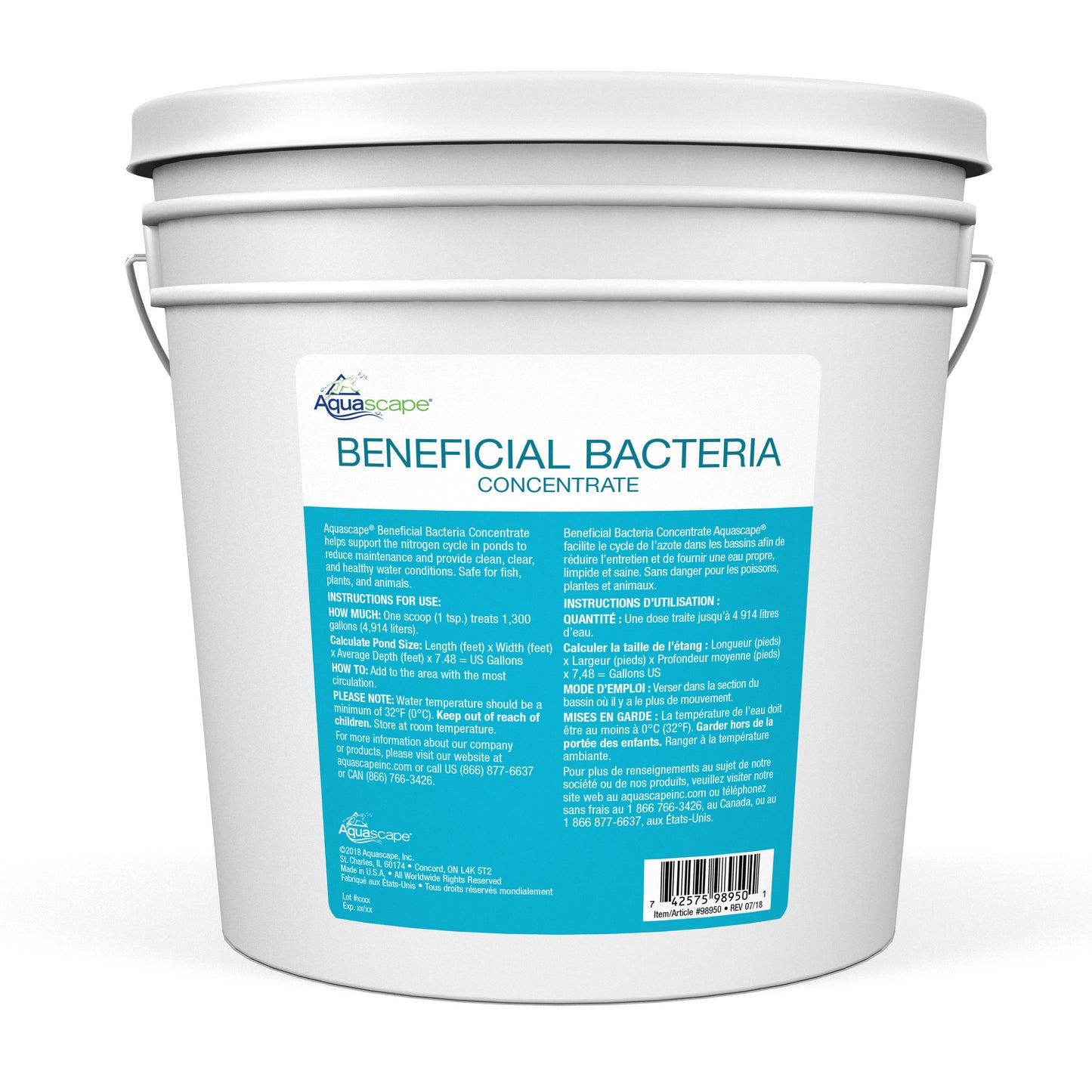 Aquascape BENEFICIAL BACTERIA CONCENTRATE - 7 LB / 3.2 KG