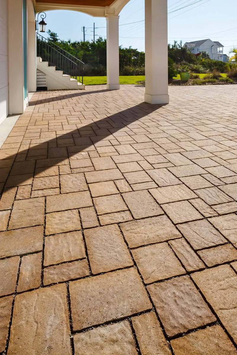 Techo-Bloc MISTA RANDOM PERMEABLE, SLATE, CHESTNUT BROWN Paver