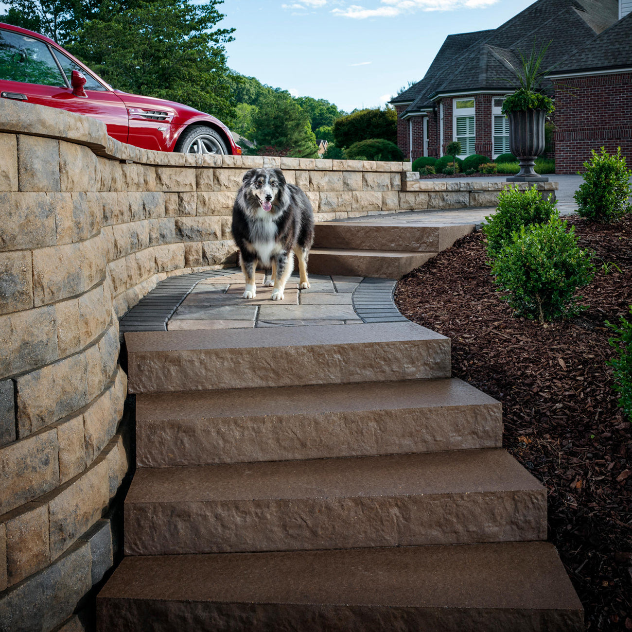 Belgard Brown Landings Step