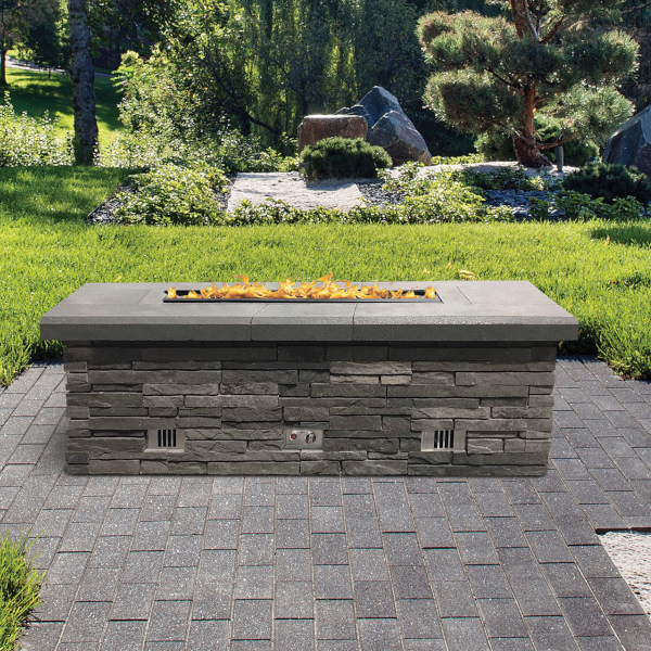Belgard Pewter/Midnight Bordeaux® Linear FireTable Pewter/Midnight Paver