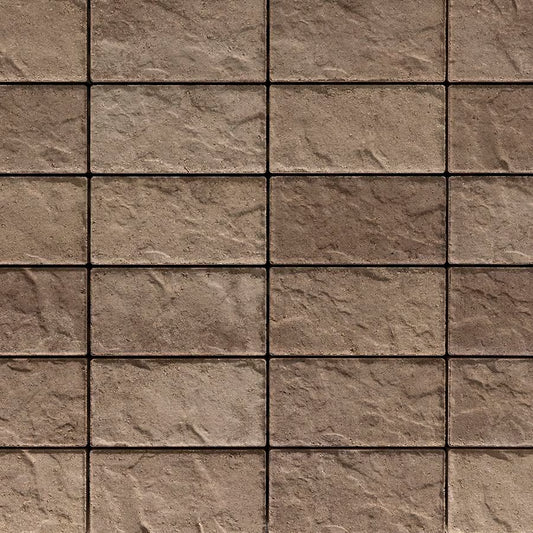 Techo-Bloc BLU 80 MM HD², 6X13, SLATE, CHESTNUT BROWN