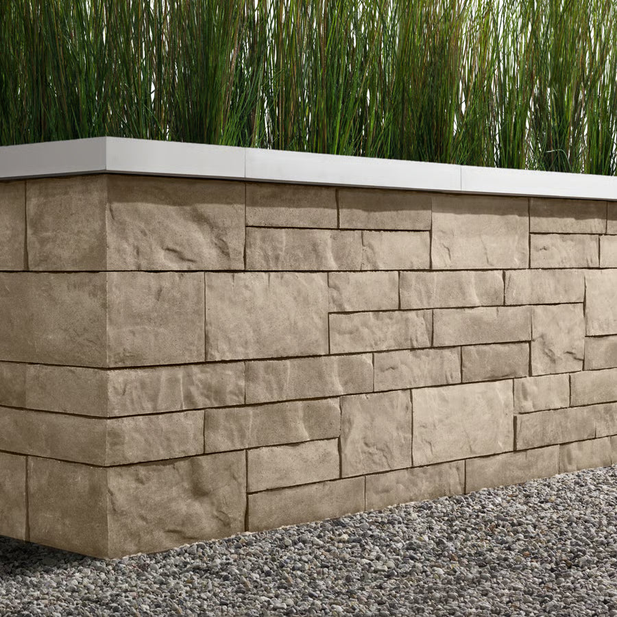 Techo-Bloc BRANDON 180 MM CORNER/PILLAR, SLATE, CAFFE CREMA