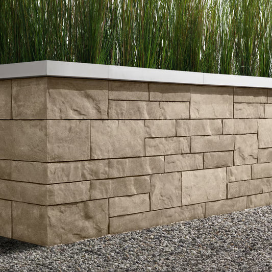 Techo-Bloc BRANDON 180 MM CORNER/PILLAR, SLATE, CAFFE CREMA
