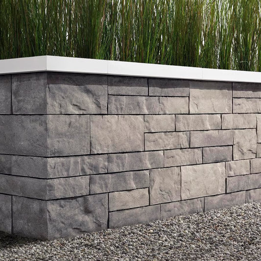 Techo-Bloc BRANDON 180 MM CORNER/PILLAR, SLATE, SHALE GREY