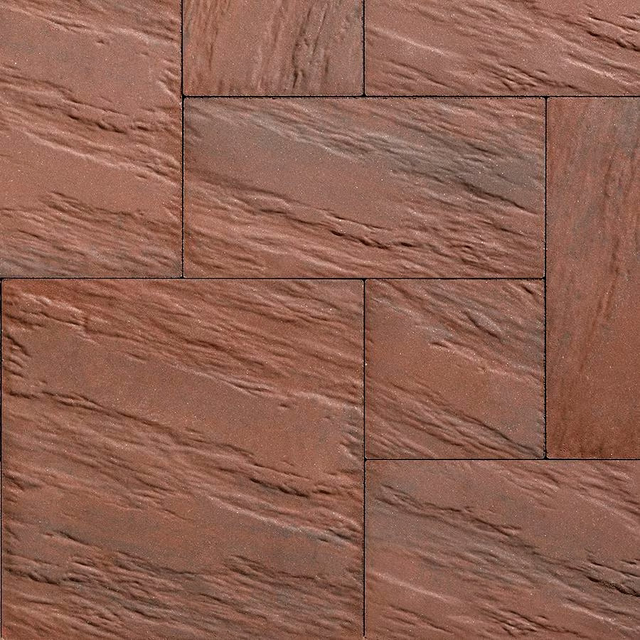 Techo-Bloc EVEREST HD², 500X500, SLATE, MERLOT