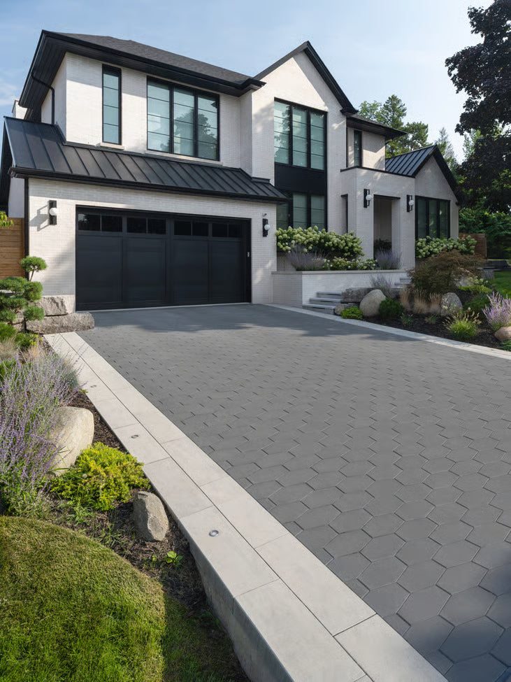 Techo-Bloc HEXA 100 HD², SMOOTH, ONYX BLACK Paver