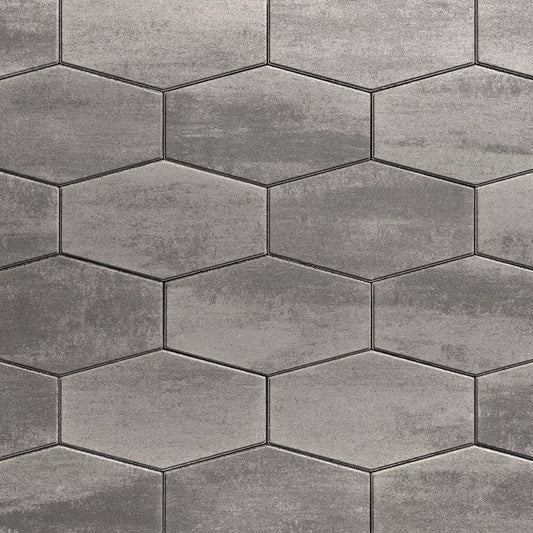 Techo-Bloc HEXA 100 HD², SMOOTH, SHALE GREY Paver