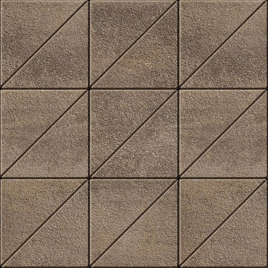Techo-Bloc INDUSTRIA TRIANGLE HD², GRANITEX, CHESTNUT BROWN * Paver