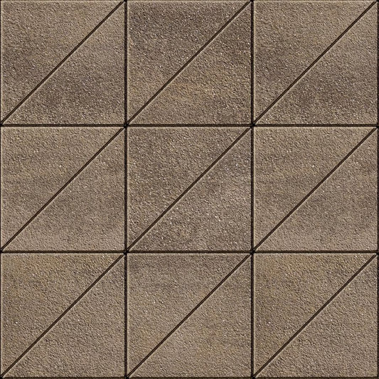 Techo-Bloc INDUSTRIA TRIANGLE HD², GRANITEX, CHESTNUT BROWN * Paver
