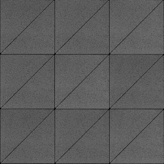 Techo-Bloc INDUSTRIA TRIANGLE HD², POLISHED, ONYX BLACK * Paver