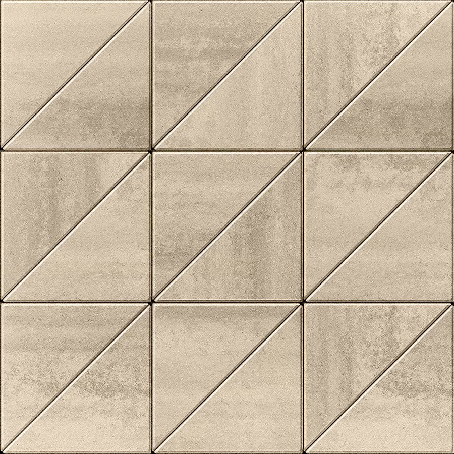 Techo-Bloc INDUSTRIA TRIANGLE HD², SMOOTH, CAFFE CREMA * Paver