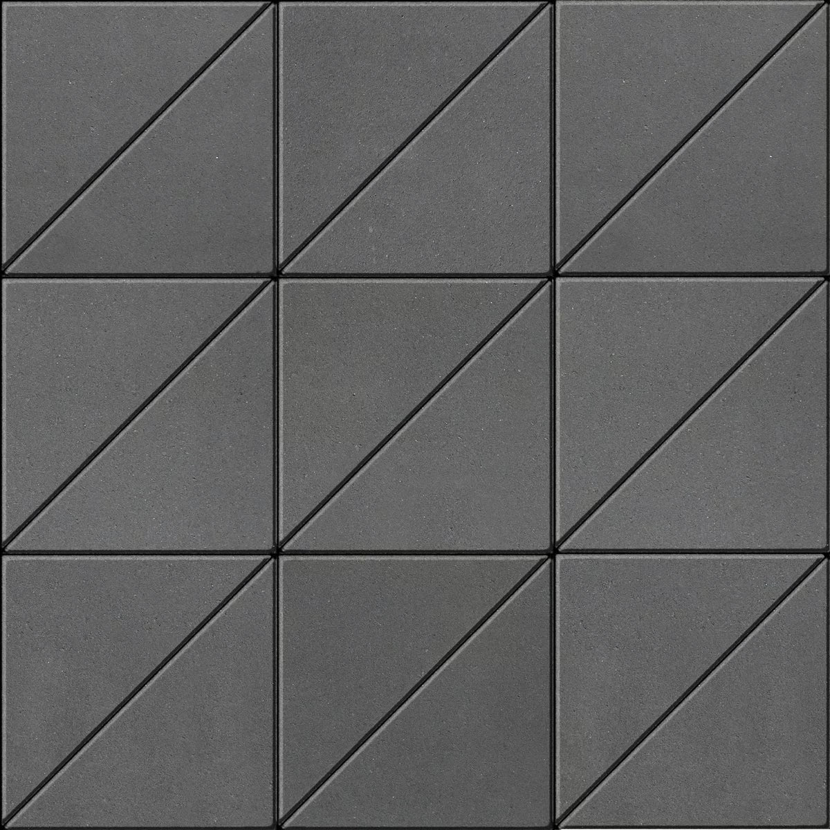Techo-Bloc INDUSTRIA TRIANGLE HD², SMOOTH, ONYX BLACK Paver